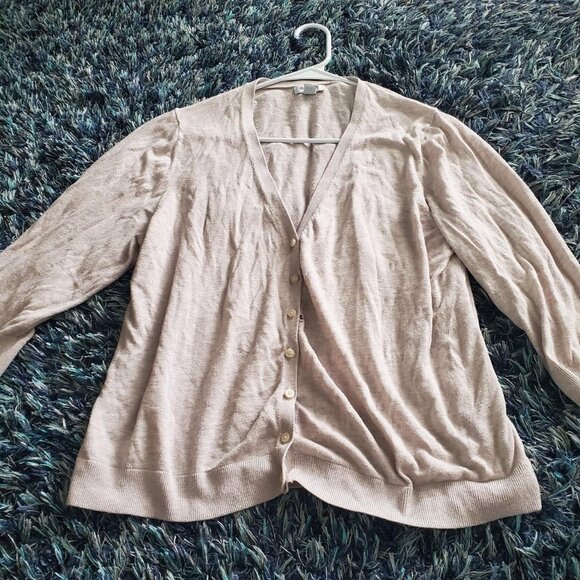Vintage Old Navy Women's Grey Button Up Cardigan Preppy Twee Hipster Indie - Picture 2 of 7